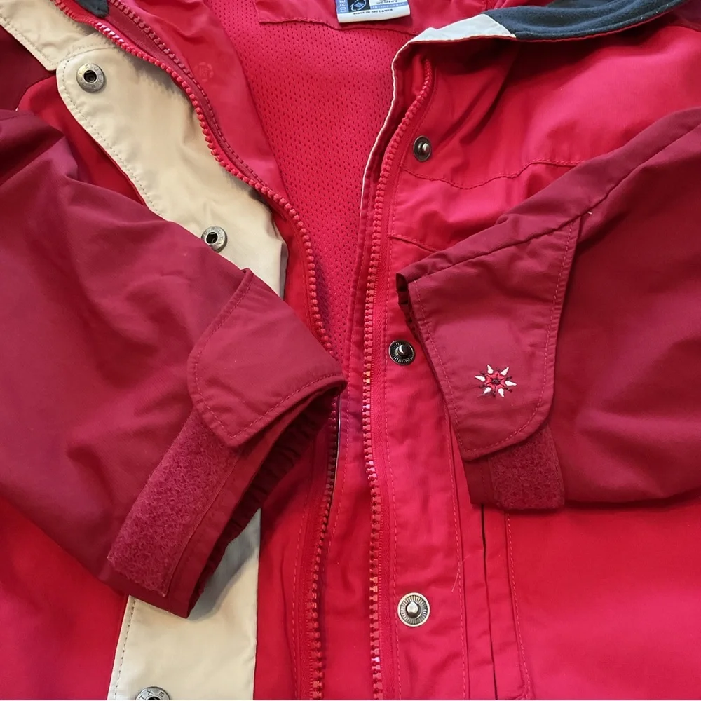 COLUMBIA Red Vertex Core Interchange Lightweight Jacket Shell Ladies Size M - Picture 14 of 16